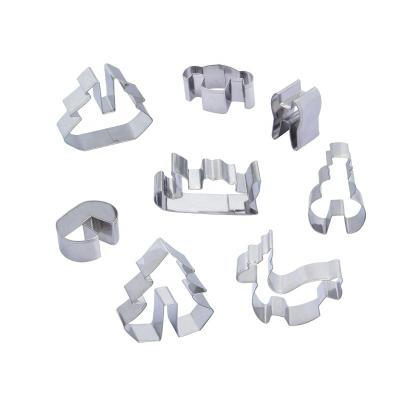 China Sustainable Hot Selling Amazon 430 Stainless Steel Metal Cookie Cutters Mold For Cookies And Cakes Sandwiches for sale