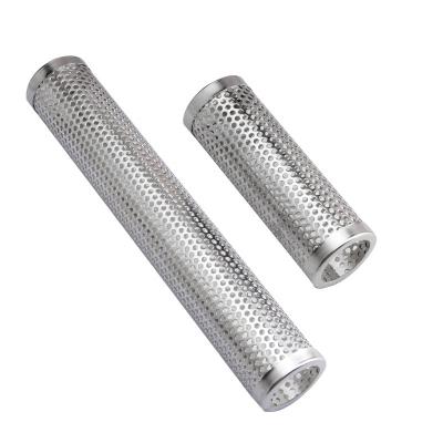 China High Grade Easily Cleaned 6/12 Inch Perforated Stainless Steel BBQ Pellet Smoker Tube For Cold / Hot Smoking for sale