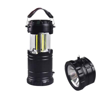 China Theme Park Ultra Bright ABS Plastic 2 In 1 3*AA COB Dry Battery Powerful Led Camping Light for sale