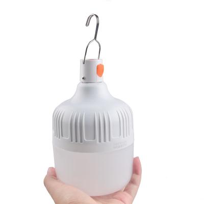 China Garden Outdoor Camping 40W 80W 1000lm Micro USB Rechargeable Emergency Light Bulb for sale