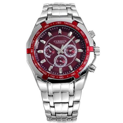 China Curren's Non-Specific Stainless Steel Men's Quartz Wrist Watch The Watch Company for sale