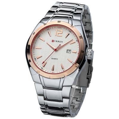 China Curren 8103 Automatic Mens Quartz Date Clock Stainless Steel Luxury Wristwatch for sale