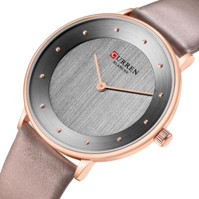 China Curren 9033 Women Leather Strap Fashion Quartz Girl Unspecific Wrist Watch for sale