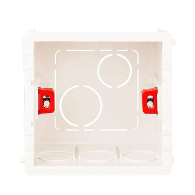 China Apply to installation of switches or touch sockets wall rack box 86 internal cassette white back box for standard 86mm*86mm wall touch switch and socket with USB for sale