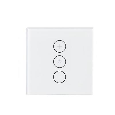 China Tuya Smart Life Wifi Dimmer Touch Switch Dimmer Light Touch Dimmer Switch 1 Standard APP EU/UK Band Remote Control Wifi Wall Work With Amazon Alexa Google for sale