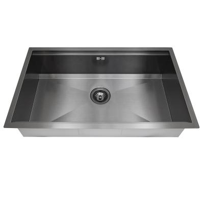 China Without Faucet High quality customization outdoor farmhouse kitchen sinks undermount 304 stainless steel big single kitchen sinks for sale