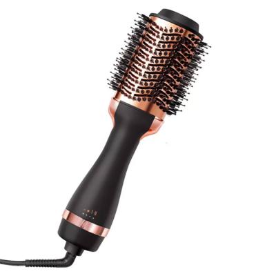 China Safety Hot Airbrush Comb One Step Electric Hair Dryer Fast Hair Straightener for sale