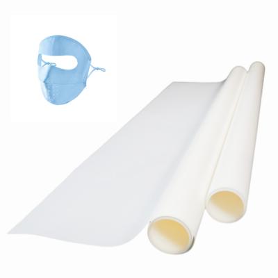 China 1.2 G/Cm3 Density Translucent Adhesive Film PES Hot Melt Adhesive Film For Mask for sale