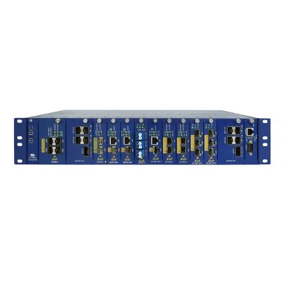 China FE/GE Chassis Managed Ethernet Fiber Media Converter For Carrier Network OnAccess 2000 for sale