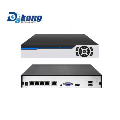 China P2P Dakang 4channel 4k 8MP POE NVR, 5*RJ45 port, P2P POE NVR for sale