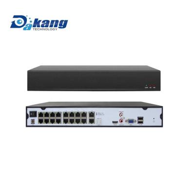 China P2P Dakang XMEYE H.265/H.264 16CH 4K/16CH 5MP PoE NVR, 16*POE RJ45 port, 2pcs SATA port for sale