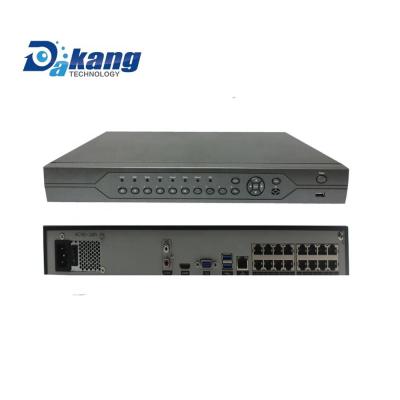 China P2P Dakang XMEYE H.265/H.264 16CH 4K/16CH 5MP POE Network Video Recorder, 16*POE RJ45 port, 2pcs SATA port for sale