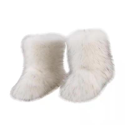 China 2021 New Ladies Fur Boots Durable High End Fur Boots Pink Fur Boots for sale