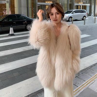 China Wholesale windproof girls fur coats, vegan fur coats, high end real fox fur coats for sale