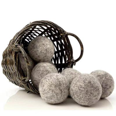 China Premium Organic Tumble Wool Laundry Drying Cleaning Ball/Wholesale 7cm Natural Wool Balls Dryer for sale