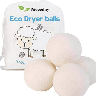 China Organic Pure Wool Dryer Balls Reusable Laundry Cleaning Drying Balls Best Selling Products 2020 In USA Amazon for sale