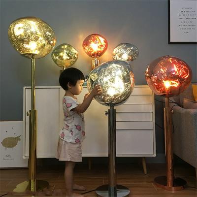 China Lava Irregular Table Lights Living Room Bedside Lamp Acrylic Home Decor Fixtures Post Modern Creative LED Cast Iron Floor Lamp for sale