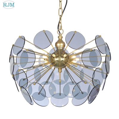 China Nordic Post Modern Luxury Glass Pendant Lights Art Gold Pendant Lights Creative for Living Room Bedroom Restaurant LED Lightings for sale