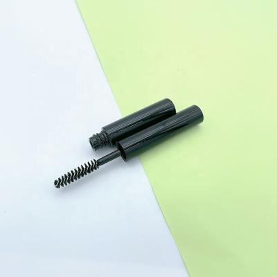 China Cosmetic Empty Black Magic Wand Mascara Cap Tube Container Plastic Mascara Bottle With Brush for sale