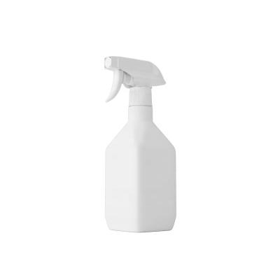 China Empty White Plastic Personal Care 300ML Square PET Water Disinfectant Mist Spray Bottle for sale