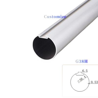 China Durable Customized Reliable Quality 38MM Aluminum Alloy Tube Rollers Round Cortines For Roller Blind Tube for sale