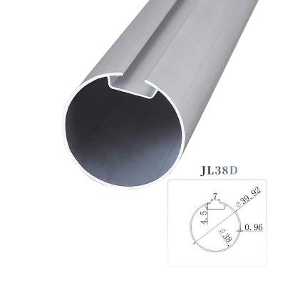 China Factory Wholesale Price Aluminum Profile 0.96 Wall Thickness 38MM Durable Affordable Roller Shutter Aluminum Tube for sale