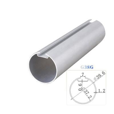 China Foshan Extrusion Factory Production 1.2 Wall Thickness 38MM Durable Roller Shutter Aluminum Tube for sale