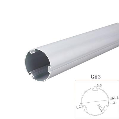 China High Quality Durable 63MM Aluminum Tube Electric Roller Shutter Outdoor Tube for sale