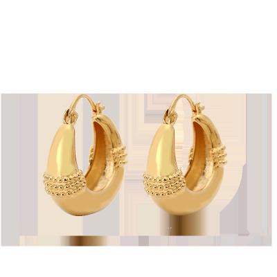 China Fashion Wholesale Achromatic Flat Unique Silver Plated Hoop Earrings Bulk For Women for sale