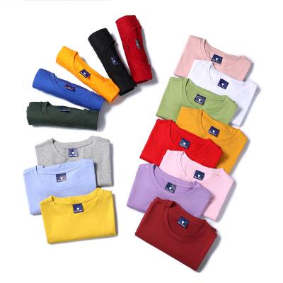 China Wholesale Anti-Wrinkle Fashion Clothes 100 Custom 200Gms Cotton O-Neck T-Shirts Logo Printed Knitted For Women Men for sale