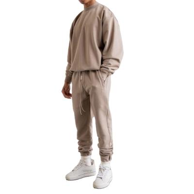 China 2022 Sports Wear Tracksuits Thermal Tracker Suits 2 Piece Loose Fit Oversized White Unisex Hoodies And Tracksuit Set for sale