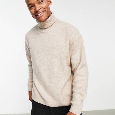 China High Quality Custom Turtle Neck Sweater Autumn Winter Comfortable Warm Soft Sweater Turtle Neck Men Anti-wrinkle Sweater for sale