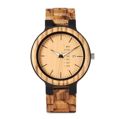 China Customs Waterproof Wholesales Casing Buckle Gentry Wood Watches Men Wrist for sale