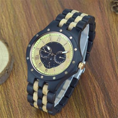 China Non-specific casual watch beech wood steel and wood watch for sale