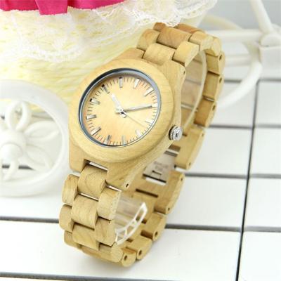 China Not Specified Customized Fashion For Mom And Wife Watch Natural Wooden Women for sale