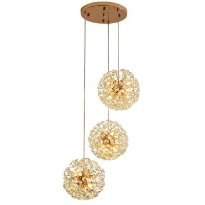 China Modern Modern Chandeliers and Pendant Lights for Home Crystal Led Pendant Lights Pendant Lamp Metal Hotel Hanging Light for sale