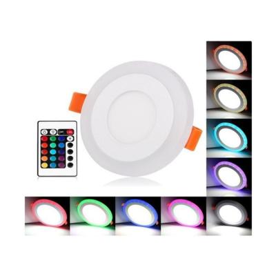 China Modern Modern RGB LED Panel Light Color Temperature 6w 9w 16w 24w RGB Ceiling Light Recessed RGB Panel Light for sale