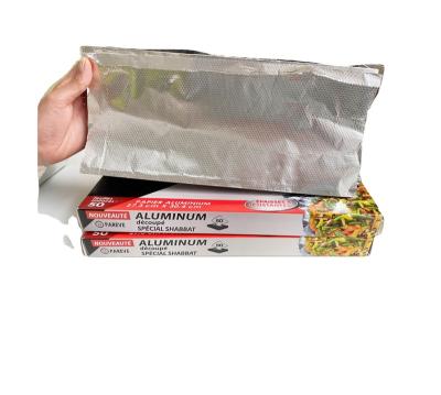 China Eco-friendly Disposable Aluminum Foil Baking Food Paper Fire Proof Aluminum Foil Wrap for sale