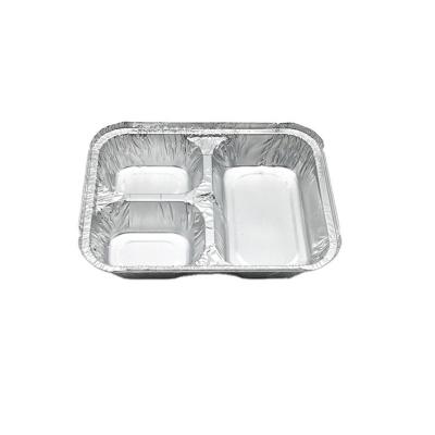 China Hot Sale Eco-friendly Stock Disposable Metal Tray Safety For Food Container Aluminum Foil for sale