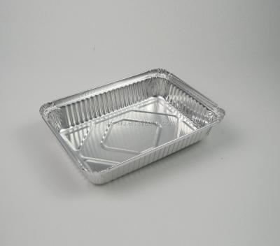 China Disposable Aluminum Foil Pan Take Out Food Containers With Flat Board Lids for sale