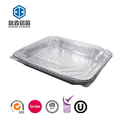 China Cooking 1/2 Size Aluminum Foil Pan Half Size Steam Table Deep Pans With Lid for sale