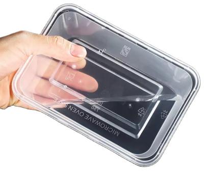 China Food grade PP/PET disposable materials disposable plastic food packaging container/food plastic packing box for sale