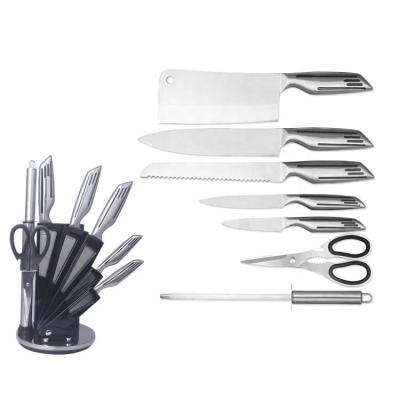 China Sustainable 7PCS Stainless Steel Kitchen Cavity Handle Knife Block Set for sale