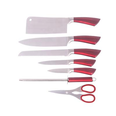 China 8pcs Viable Swiss Kitchen Knife Set With Acrylic Block Cavity Handle Knife Block Set for sale