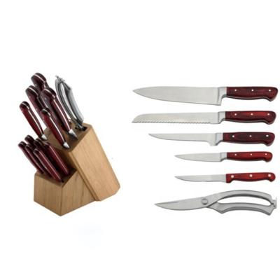 China Hot Selling 6pcs Shinning Mirror Disposable Knife Holder Knife Set Polished for sale