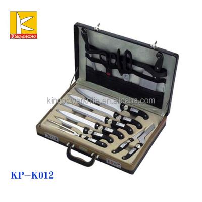 China 12 PCs Disposable Stainless Steel Utensil Carrying Case Kitchen Knife Cutoff Set for sale