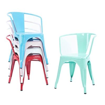 China (Other) Latest Design Best Selling Eco-Friendly Adjustable Stack Cafe Navy Dining Chair for sale