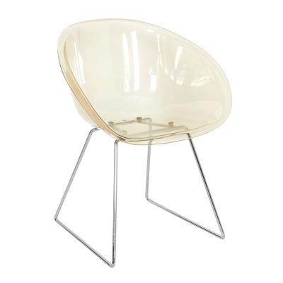 China 2022 Modern Best Selling Innovative Products Dining Chairs Eco-friendly Acrylic Stackable Plastic Chair for sale