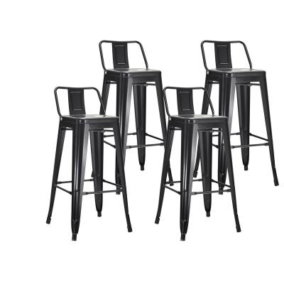 China Wholesale Classic Colorful KD Back Factory Supply Classic Low Back Bar Chairs For Restaurant Cafe Home Bar for sale