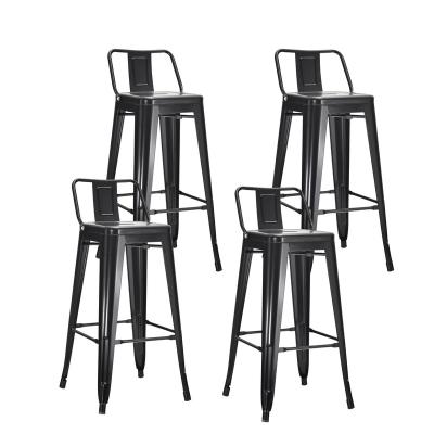 China KD Back Factory Supply Best Selling Industrial Style Restaurant Bar Chairs for sale